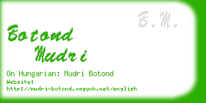 botond mudri business card